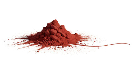 A pile of dark red powder