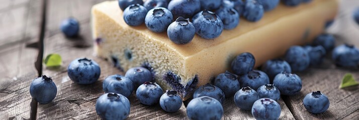 Blueberry Pound Cake Loaf with Fresh Blueberries