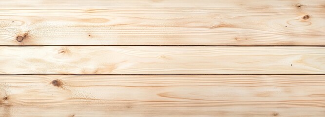 Fototapeta premium A natural pine wood background with light tones, featuring visible grain and knots, perfect for product presentation..
