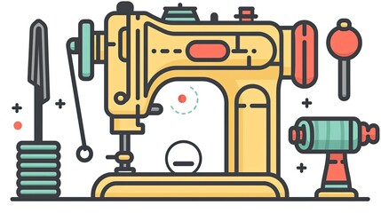 Fototapeta premium sewing machine