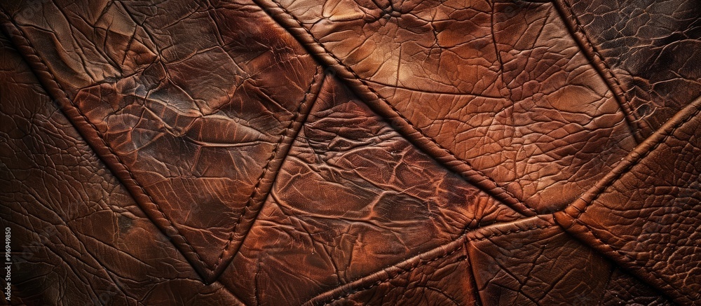 Poster texture of leather as a background surface with copy space image.