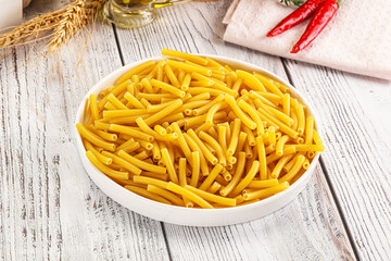 Italian pasta Maccherony for cooking