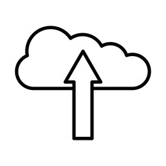 Upload line icon