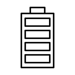 Battery line icon