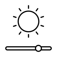 Brightness line icon