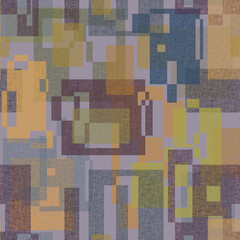 Geometric texture multicolored abstract seamless pattern.