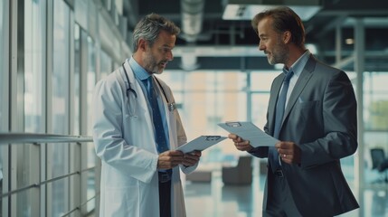 The Doctor and Businessman Meeting