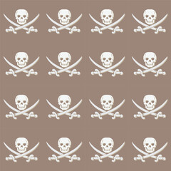 Skull Icon pattern illustration