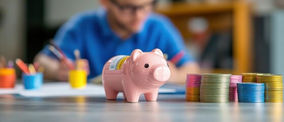 Obraz premium Piggy Bank Savings Concept
