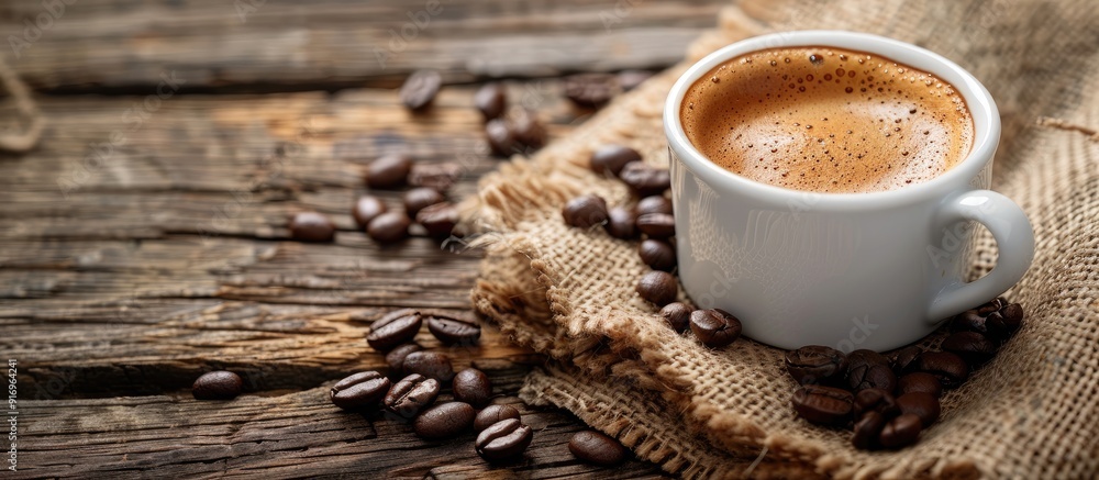 Fototapete coffee. with copy space image. place for adding text or design