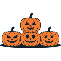 Halloween Pumpkins Illustration