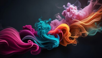 abstract colorful smoke