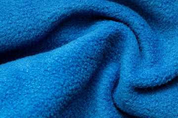 blue micro fleece textured background