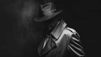 The detective in trenchcoat