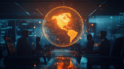 Fototapeta premium Global Network of Experts