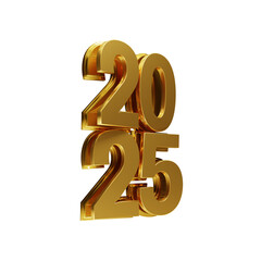 Happy New Year 2025 3D banner design - PSD - PNG - Image