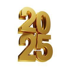 Obraz premium Happy New Year 2025 3D banner design - PSD - PNG - Image