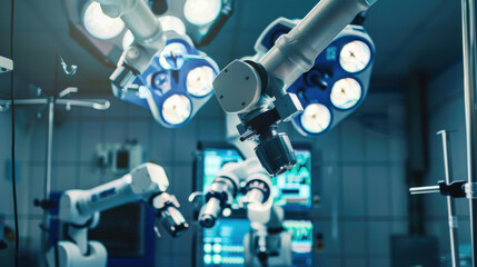 Robotic arms assisting in delicate surgeries