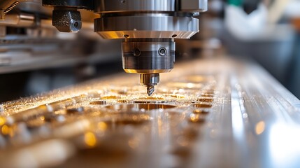 Machining center woodworking  machine elements for chairs furniture industrial : Generative AI