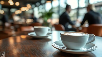 Business people having coffee break in office : Generative AI