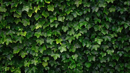 A barrier of verdant ivy