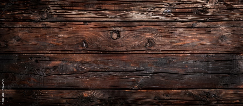 Aufkleber rustic brown wood serves as a background with copy space image