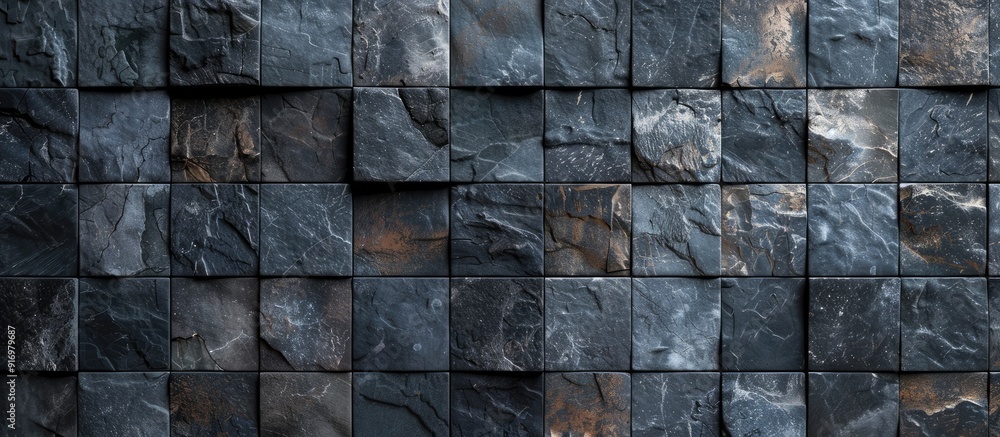 Poster Stone tile pattern background provided at no cost with space for product or advertisement design on image. Creative banner. Copyspace image