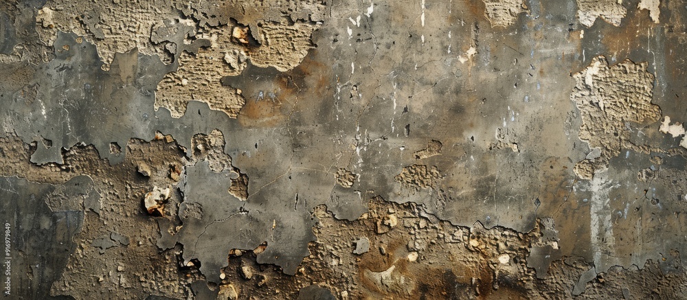 Poster An image showcasing the intricate details of a weathered wall s texture with empty space for text or graphics. Creative banner. Copyspace image