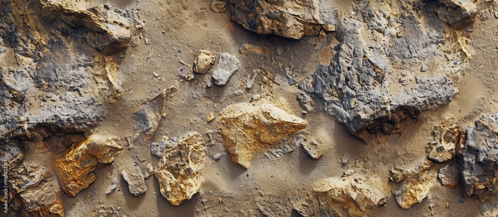Leinwandbilder natural sand and stone background with a seamless texture ideal for backgrounds and design projects 