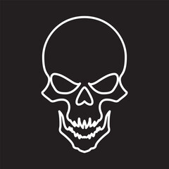 Fototapeta premium Skull Icon illustration
