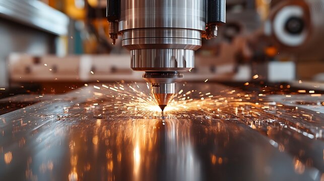 Machining center woodworking with 6 interpolated axes for machining elements for chairs furniture : Generative AI