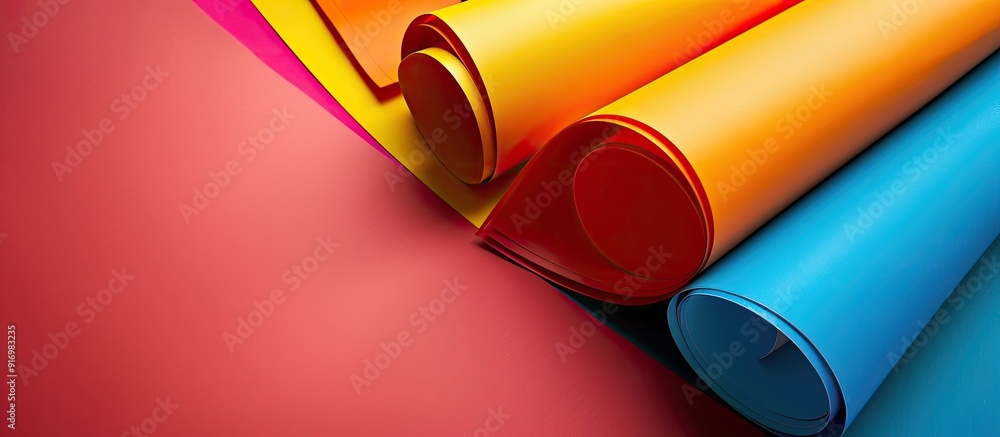 Poster fibrous material with a color resembling a blank sheet with open space for visuals it is commonly us