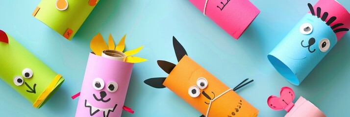 DIY Crafts for Kids Eco Friendly Paper Craft Ideas with Toilet Paper Rolls to Spark Creativity Development of Imagination and Motor Skills