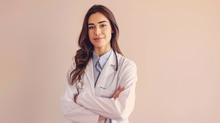 The confident female doctor