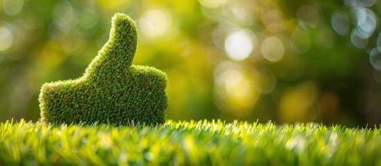Green Thumbs Up - A Symbol of Environmental Awareness