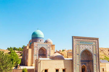Fototapeta premium The ensemble of mausoleums Shahi-Zinda. Samarkand, Uzbekistan.