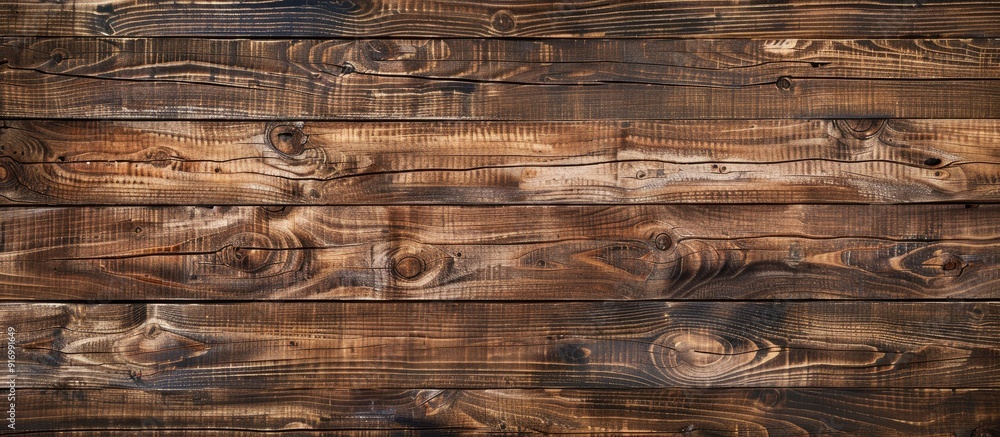 Leinwandbilder rustic brown wooden texture background with a long panoramic layout suitable for copies with an imag