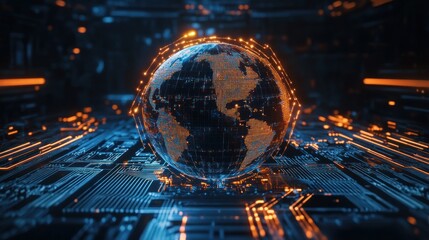 Digital Earth on a Circuit Board