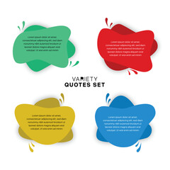 Curve variety quotes set template