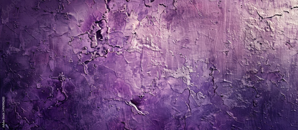 Canvas Prints Vintage stucco surface in shades of purple on a shabby distressed concrete wall with streaks of paint creating an abstract background texture with a copy space image