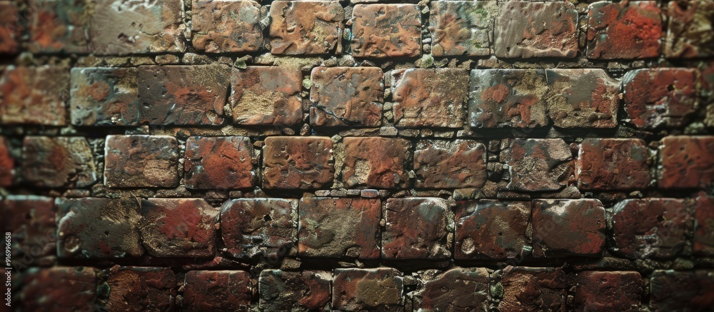 Poster create stunning designs using a contrasting blend of ancient and modern bricks in the backdrop ideal