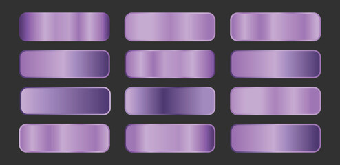 Gradients lavender color set Vector