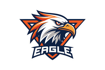 Eagle logo icon vector art illustration