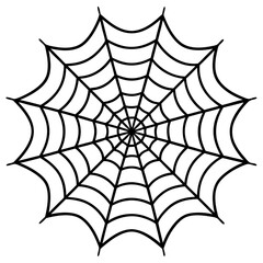 spider web isolated on white vector