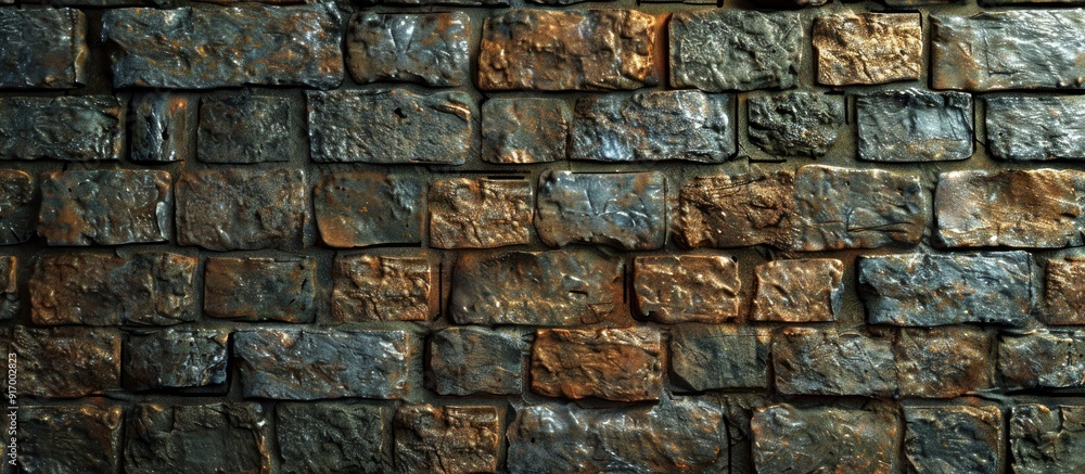 Poster background with a mix of weathered and fresh bricks for design and presentations showcasing a textur
