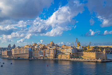 Fototapeta premium Panoramic view of Valletta, Malta