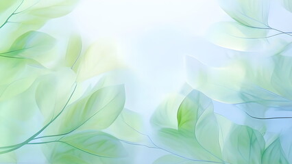 blue sky through green leaves in forest