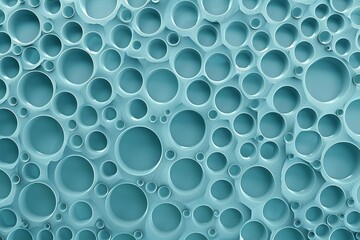 Abstract background with a bubble pattern in blue color