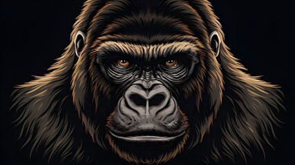 The mascot logo for esports events in gaming is an angry gorilla.