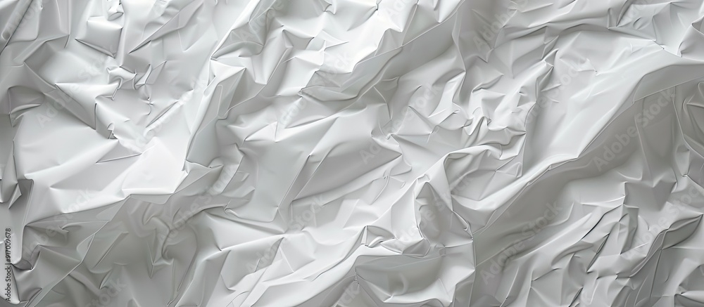 Poster background featuring a textured white paper poster with crumpled details and copy space image